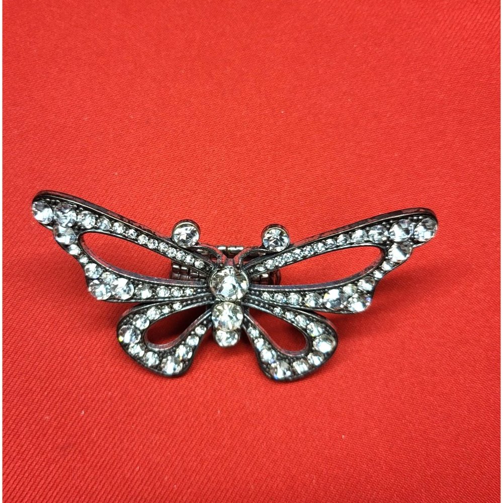Large Crystal Butterfly Stretch Ring - Picture 9 of 12